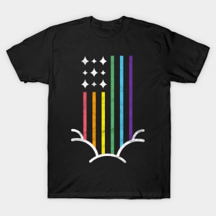 LGBT Rainbow Patriotic Flag, Pride Month Gift T-Shirt